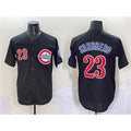 marshops Chicago Cubs #23 Ryne Sandberg Black  Limited Stitched Jersey