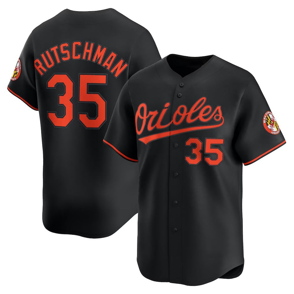marshops Baltimore Orioles #35 Adley Rutschman Black  Alternate Limited Player Jersey