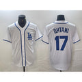 marshops Los Angeles Dodgers #17 Shohei Ohtani White  Cool Base Stitched Jersey