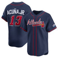 marshops Atlanta Braves #13 Ronald Acu?a Jr. Navy  2025 Speedway Classic Alternate Limited Stitched Jersey