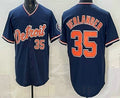 marshops Detroit Tigers #35 Justin Verlander Navy  Limited Jersey