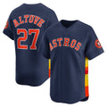 marshops Houston Astros #27 Jose Altuve Navy  Alternate Limited Player Jersey
