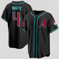 marshops Arizona Diamondbacks #4 Ketel Marte Black  2024 Cool Base Stitched Jersey