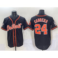 marshops Detroit Tigers #24 Miguel Cabrera Black  With Patch Cool Base Stitched Jersey