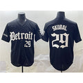 marshops Detroit Tigers #29 Tarik Skubal Black  'Motor Gothic Edition' Vapor Premier Limited Stitched Jersey