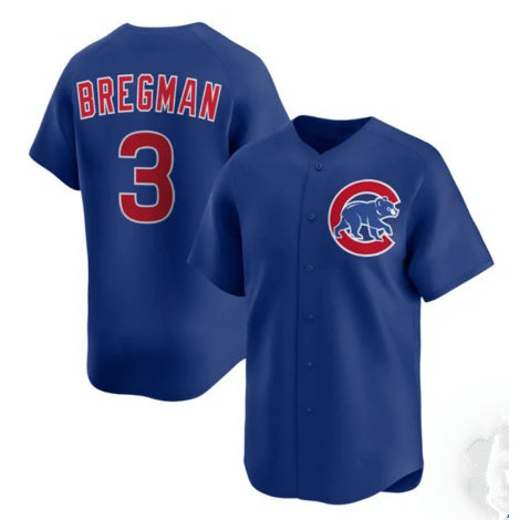 marshops Chicago Cubs #3 Alex Bregman Royal  Limited Stitched Jersey