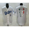 marshops Los Angeles Dodgers #17 Shohei Ohtani Mexico White  Cool Base Stitched Jerseys