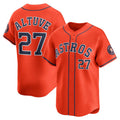 marshops Houston Astros #27 Jose Altuve Orange  Alternate Limited Player Jersey