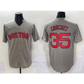 marshops Boston Red Sox #35 Garrett Crochet Gray  Cool Base Stitched Jersey