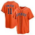 marshops Houston Astros #11 Cam Smith Orange  Alternate Replica Jersey