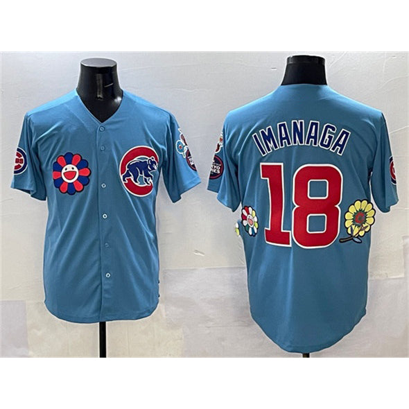 marshops Chicago Cubs #18 Sh¨­ta Imanaga Blue  2025 Tokyo Series 2nd Alternate Limited Stitched Jersey