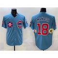 marshops Chicago Cubs #18 Sh¨­ta Imanaga Blue  2025 Tokyo Series 2nd Alternate Limited Stitched Jersey