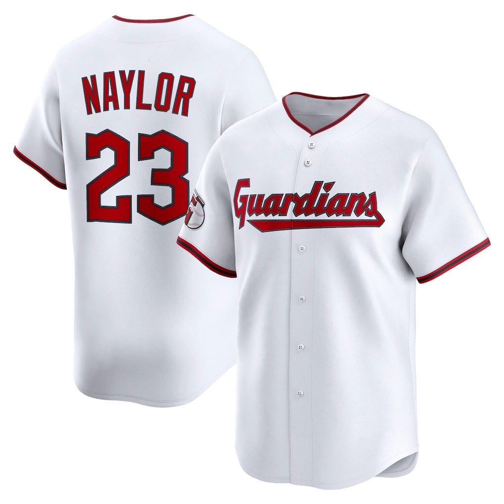 marshops Cleveland Guardians #23 Bo Naylor White  Home Limited Player Jersey