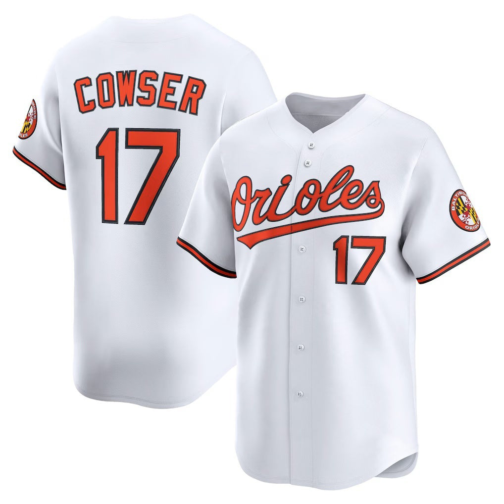 marshops Baltimore Orioles #17 Colton Cowser White  Home Limited Player Jersey