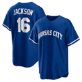 marshops Kansas City Royals #16 Bo Jackson Rush Blue  Alternate 2 Replica Jersey