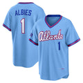 marshops Atlanta Braves #1 Ozzie Albies Powder Blue  2026 City Connect Stadium Jersey