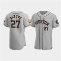 marshops Houston Astros #27 Jose Altuve Gray  60th Anniversary Flex Base Stitched Jersey