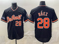 marshops Detroit Tigers #28 Javier B¨¢ez Black  2026 Meijer Patch Alternate Vapor Premier Limited Stitched Jersey
