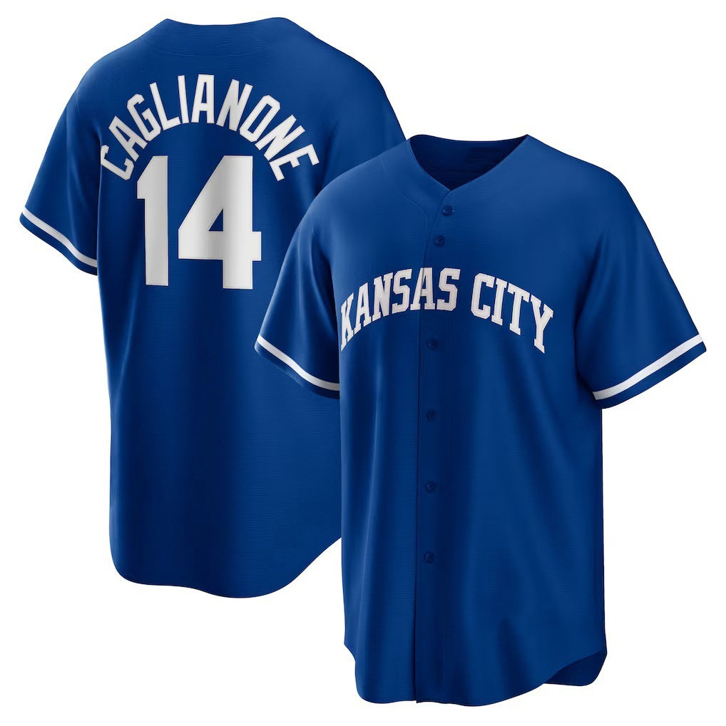 marshops Kansas City Royals #14 Jac Caglianone Royal  Alternate Replica Jersey