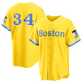 marshops Boston Red Sox #34 David Ortiz Gold  Retired Player City Connect Replica Jersey