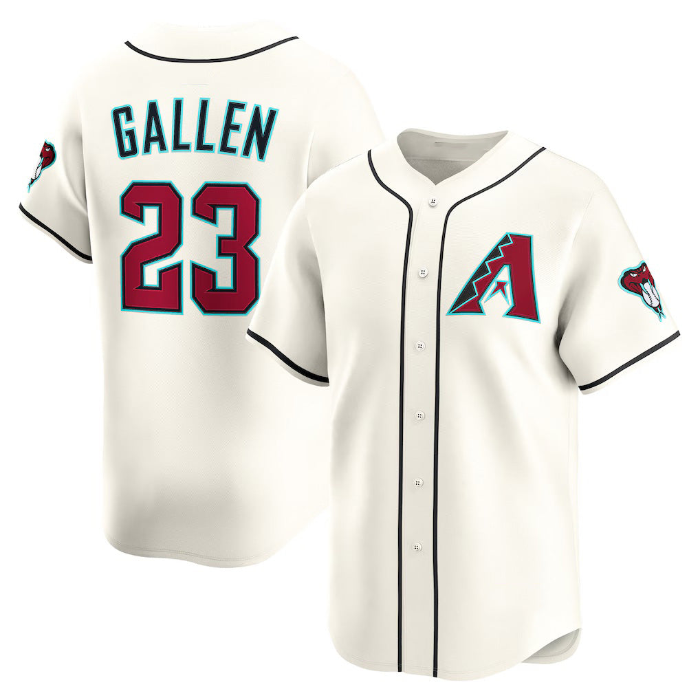 marshops Arizona Diamondbacks #23 Zac Gallen Cream  Home Limited Player Jersey