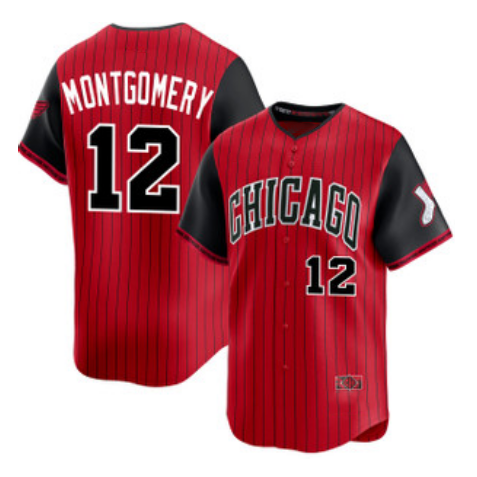 marshops  Chicago White Sox #12 Colson Montgomery Red Black  2025 City Connect Limited Stitched Jersey