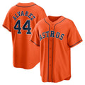 marshops Houston Astros #44 Yordan ¨¢lvarez Orange  Alternate Replica Player Jersey