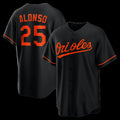 marshops Baltimore Orioles #25 Pete Alonso Black  Alternate Replica Jersey
