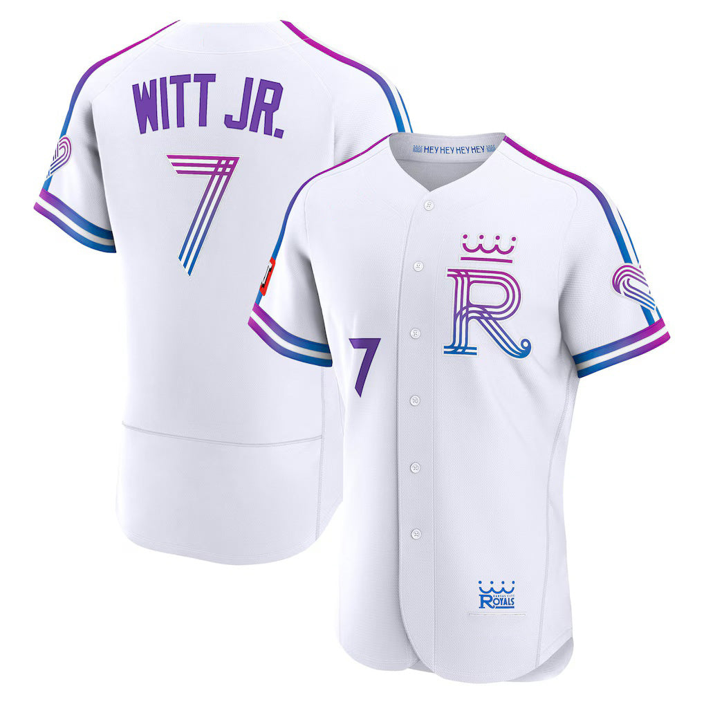 marshops Kansas City Royals #7 Bobby Witt Jr. White  2026 City Connect Authentic Sponsor Patch Jersey
