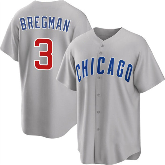marshops Chicago Cubs #3 Alex Bregman Gray  2026 Cool Base Limited Stitched Jersey