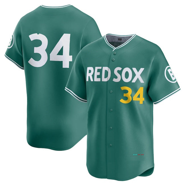 marshops Boston Red Sox #34 David Ortiz Green  2025 City Connect Limited Stitched Jersey