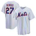 marshops New York Mets #27 Mark Vientos White  Home Replica Jersey