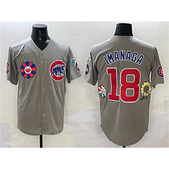 marshops Chicago Cubs #18 Sh¨­ta Imanaga Gray  2025 Tokyo Series Limited Stitched Jersey