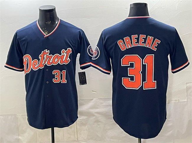 marshops Detroit Tigers #31 Riley Greene Navy  2026 Alternate Vapor Premier Limited Stitched Jersey