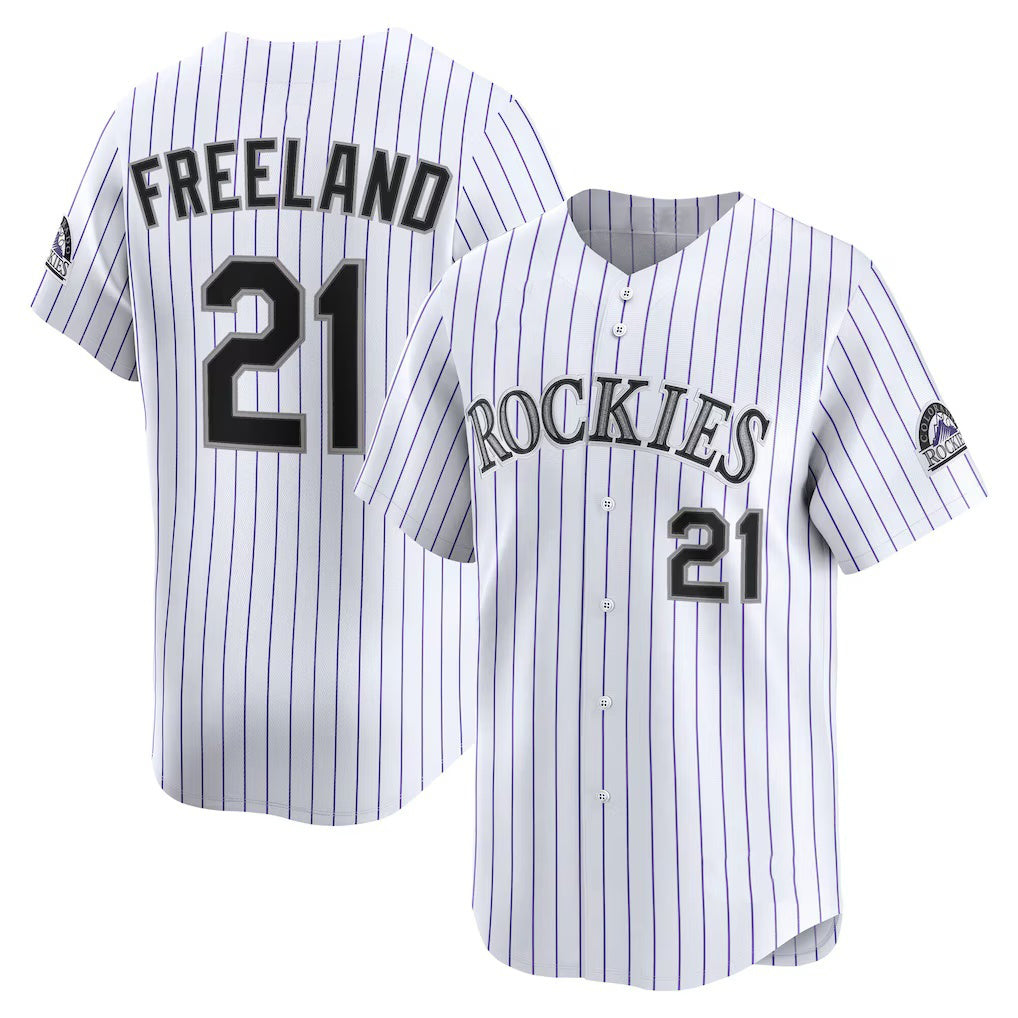 marshops Colorado Rockies #21 Kyle Freeland White  Home Limited Player Jersey