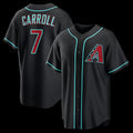 marshops Arizona Diamondbacks #7 Corbin Carroll Black  Alternate Replica Jersey