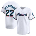 marshops  Miami Marlins #22 Sandy Alcantara White  Home Limited Player Jersey