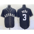 marshops Houston Astros #3 Jeremy Pena Black  Cool Base Stitched Jersey