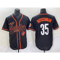 marshops Baltimore Orioles #35 Adley Rutschman Black  With Patch Cool Base Stitched Jersey
