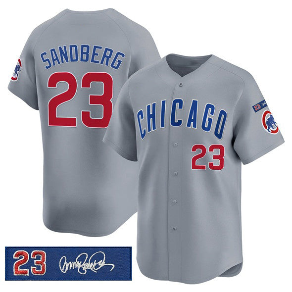 marshops Chicago Cubs #23 Ryne Sandberg Gray  'Ryne Sandberg Tribute' Vapor Limited V3 Stitched Jersey