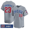 marshops Chicago Cubs #23 Ryne Sandberg Gray  'Ryne Sandberg Tribute' Vapor Limited V3 Stitched Jersey