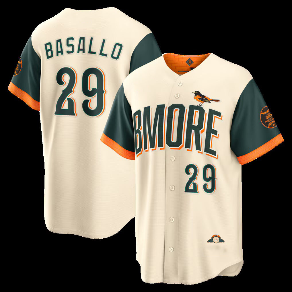 marshops Baltimore Orioles #29 Samuel Basallo Natural  2026 City Connect Stadium Jersey