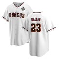 marshops Arizona Diamondbacks #23 Zac Gallen White  2023 World Series Cool Base Stitched Jersey