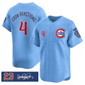 marshops Chicago Cubs #4 Pete Crow-Armstrong Blue  'Ryne Sandberg Tribute' Vapor Limited V3 Stitched Jersey